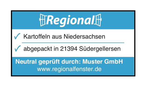 Regionalfenster Regionalfenster